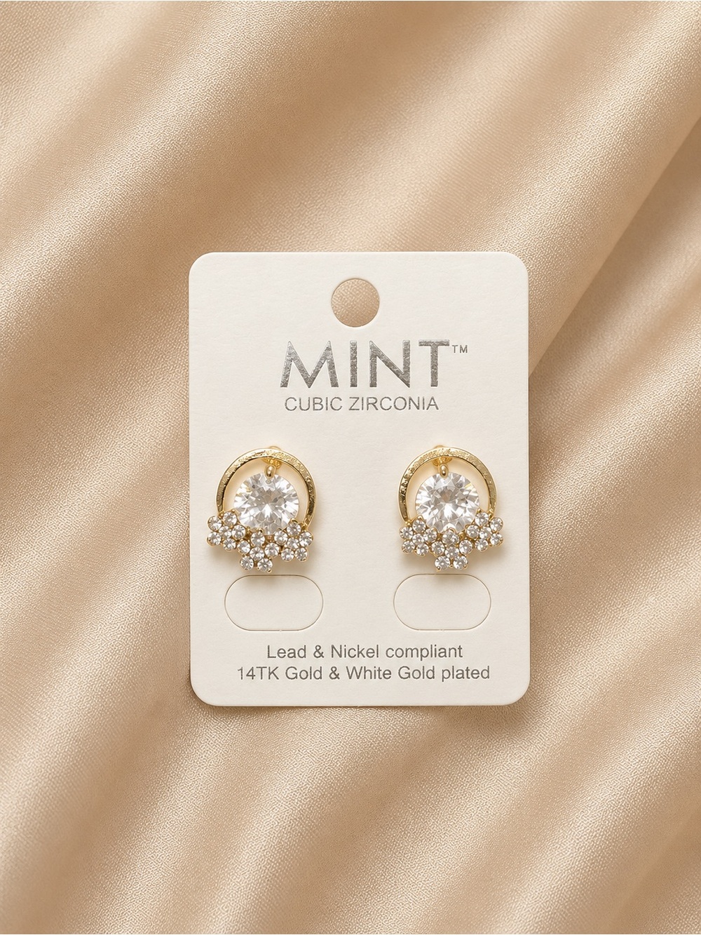 MINT Halo Cluster Stud Earrings NWT